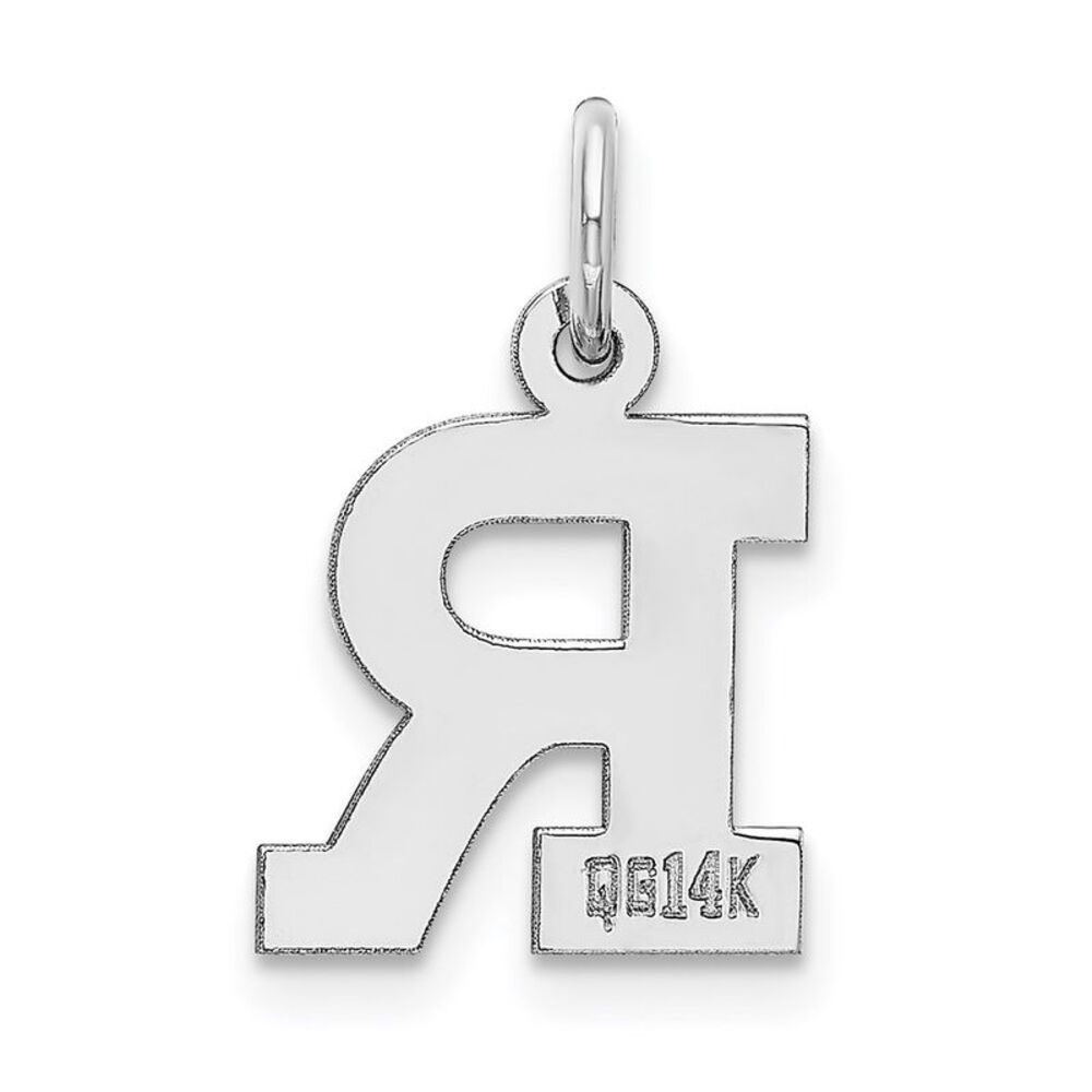 Kazi Luxury 14k White Gold Small Block Letter R I… - image 4